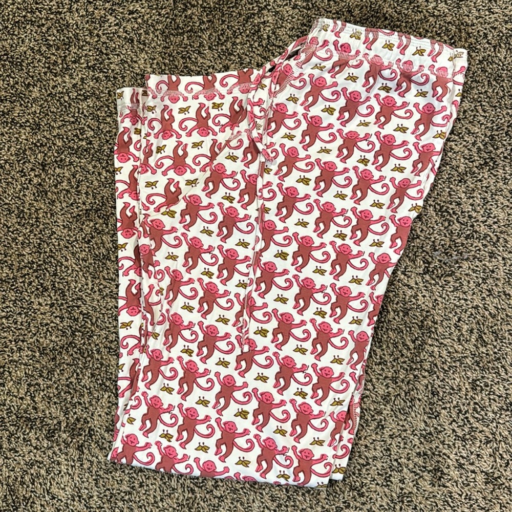 Roller rabbit pink monkeys Pants